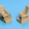 SBS model 48007 Bf-109E seats with harness 1/48