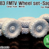 DEF Model DW35040 US M1083 FMTV Truck Mich.XL Sagged wheel set 1:35