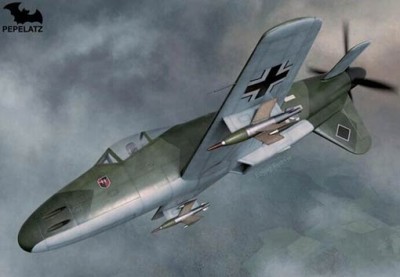 PEPELATZ PPZ7203 Blohm&amp;Voss P.207.3 Full resin kit 52 parts + transparent resin canopy + decal 40 1/72