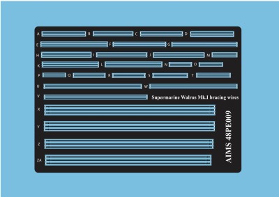 Aims AIMPE48009 Supermarine Walrus Mk.I/Mk.II bracing wires (designed to be used with Airfix kits) 1/48