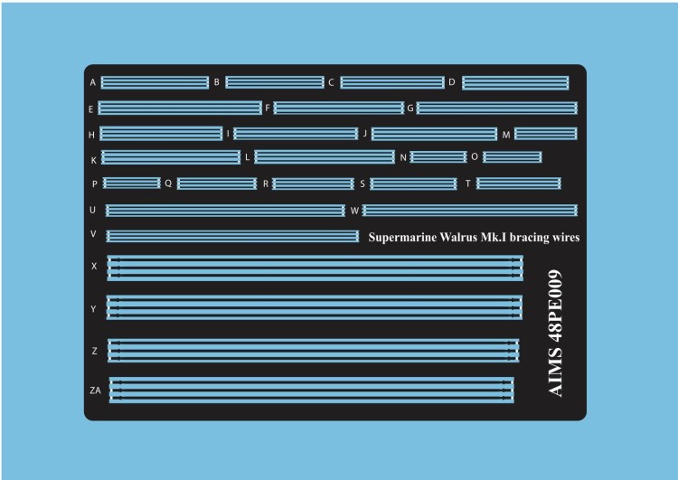 Aims AIMPE48009 Supermarine Walrus Mk.I/Mk.II bracing wires (designed to be used with Airfix kits) 1/48