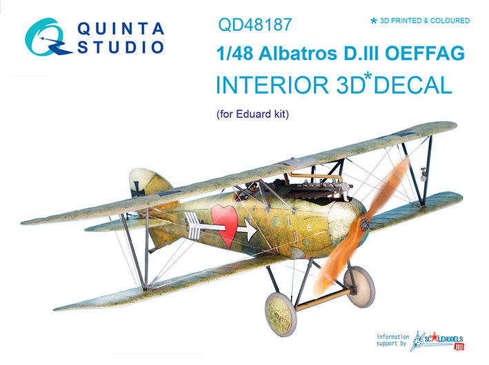 Quinta studio QD48187 Albatros D.III OEFFAG (для модели Eduard) 1/48