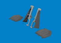 Eduard 672384 BRASSIN P-51D undercarr. legs PRINT (EDU) 1/72