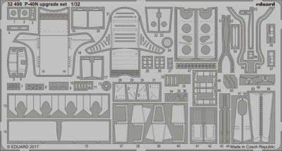 Eduard 32406 P-40N upgrade set 1/32