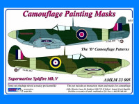 AML AMLM33005 Mask Supermarine Spitfire Mk.V Camouflage 'B' 1/32