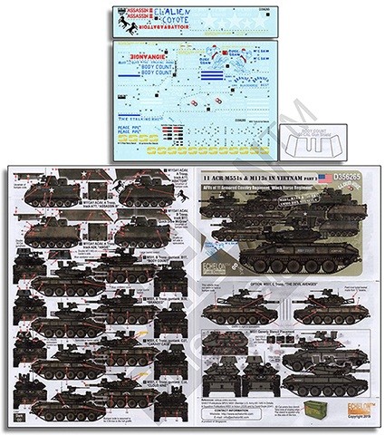 Echelon FD D356265 11 ACR M551 Sheridans & APC M113s in Vietnam (Part 2) 1/35