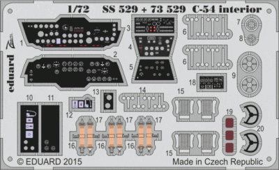 Eduard 73529 C-54 interior S.A. 1/72