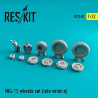 Reskit RS32-0080 MiG-15 late wheels set 1/32