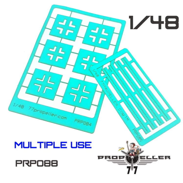 77 Propeller 77PRP088 SET Luftwaffe Balkenkreuze Late&Wing walkway 1/48