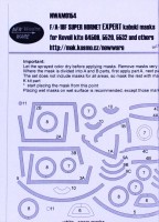 New Ware NWA-M0154 Mask F/A-18F Super Hornet EXPERT (REV) 1/48