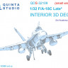 Quinta studio QDS-32109 F/A-18C Late (Academy) (малая версия) 3D Декаль интерьера кабины 1/32