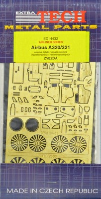 Extratexh EXTE14432 Airbus A320/321 External details (ZVE) 1:144