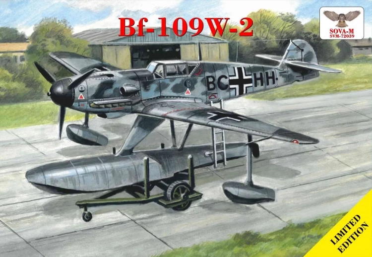 Sova-M 72039 Messerschmitt Bf 109 W-2 (+ beach trolley) 1/72