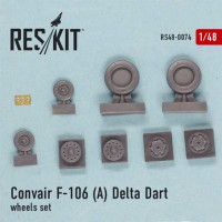 Reskit RS48-0074 F-106(A) Delta Dart wheels set (HAS,REV) 1/48