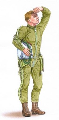 Plus model AL4012 Warsaw pact pilot / Pilot varavsk smlouvy 1:48