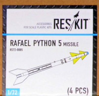 Reskit RS72-0085 Rafael Python 5 missile (4 pcs.) 1/72