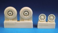 Barracuda Studios BCR48051 North-American P-51D Mustang Hexagonal Tread Wheels 1/48