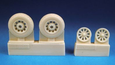 Barracuda Studios BCR48051 North-American P-51D Mustang Hexagonal Tread Wheels 1/48