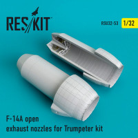 Reskit RSU32-0053 F-14A open exhaust nozzles for Trumpeter Kit Trumpeter 1/32
