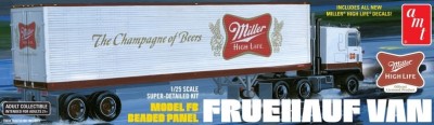 AMT 1234 Fruehauf 40' Semi Trailer Miller Beer 1/25