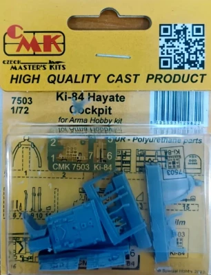 CMK 7503 Ki-84 Hayate Cockpit set (ARMA H.) 1/72
