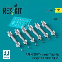 Reskit 32422 AASM-250 'Hammer' bombs (6 pcs.) 1/32