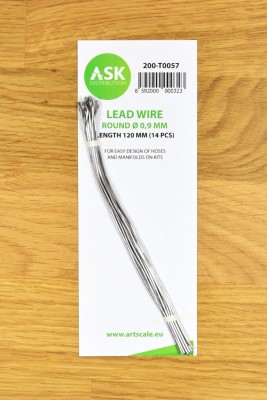 Art Scale 200-T0057 Lead Wire - Round 0,9 mm x 120 mm (14 pcs) No Scale