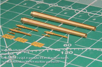 Magic Models MM3589 Стволы для танка Mark I, комплект