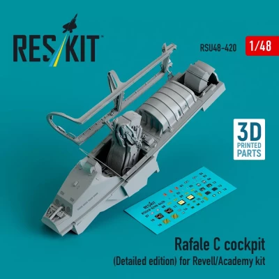 Reskit U48420 Rafale C cockpit (Detailed edition) 1/48