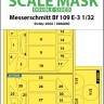 Art Scale 200-M32021 Messerschmitt Bf-109E-3 wheels and canopy frame paint masks (inside & outside) 1/32
