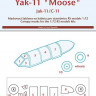 Peewit M72181 1/72 Canopy mask Yak-11 'Moose' (RS)