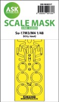 Art Scale 200-M48237 Sukhoi Su-17M3/M4 wheels and canopy frame paint mask (outside only) 1/48