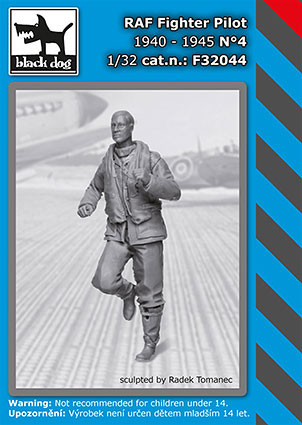 Black Dog F32044 RAF Fighter pilot 1940-45 No.4 (1 fig.) 1/32