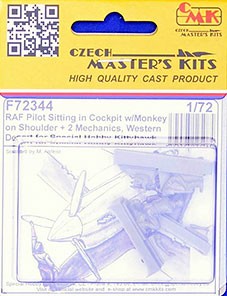 CMK F72344 RAF Pilot &amp; two mechanics for Kittyhawk kit 1/72