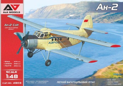 A&amp;A Models 48003 An-2 'Colt' Utility biplane (3x camo) 1/48