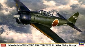 Hasegawa 07436 A6M2b Zero Fighter Type 21 &quot;341th Squadron&quot;1/48