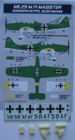 Kora Model DEC72154 Miles M.14 Magister (Sonder.Buschmann) декали декали 1/72