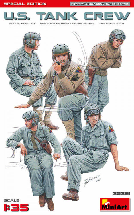 Miniart 35391 US Tank Crew, Special Edition (5 fig.) 1/35
