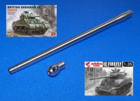 Model Gun MG-3638 Британская пушка Ordnance QF 17-pounder для Sherman Firefly "Шерман Светлячок", с дульником 1/35