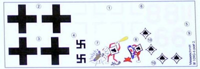 Lf Model C72222 Decals Messerschmitt Bf 109G-6 Comiso Pt.2 1/72