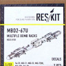 Reskit RS32-0158 MBD2-67U Multiple Bomb Racks (2 pcs.) 1/32