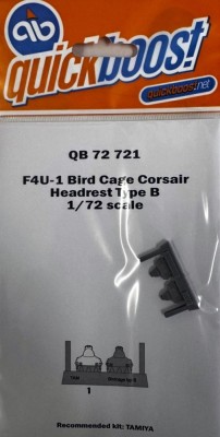 Quickboost 72721 F4U-1 bird cage Corsair headrest type B (TAM) 1/72