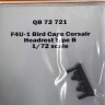 Quickboost 72721 F4U-1 bird cage Corsair headrest type B (TAM) 1/72