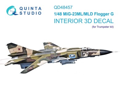 Quinta studio QD48457 МиГ-23МЛ/МиГ-23МЛД (Trumpeter) 1/48