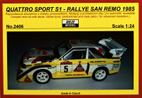 REJI MODEL DECRJ2406 1/24 Audi Quattro S1 Rally San Remo 1985