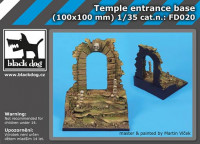 BlackDog GFD020 Temple entrance base (100x100 mm) 1/35