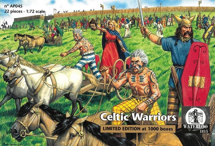 Waterloo 1815 WLAP045 Celtic/Gaul Warriors. includes 1 sprue from each of Hat Industrie HAT8138, HAT8139 and HAT8140 1/72