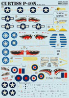 Print Scale 72-175 Curtiss P-40N 1/72
