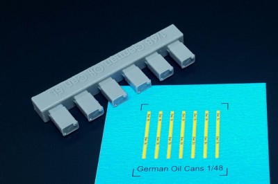 Hauler HLX-48405 German WWII 5 litre OIL CANS (6 pcs.) 1/48