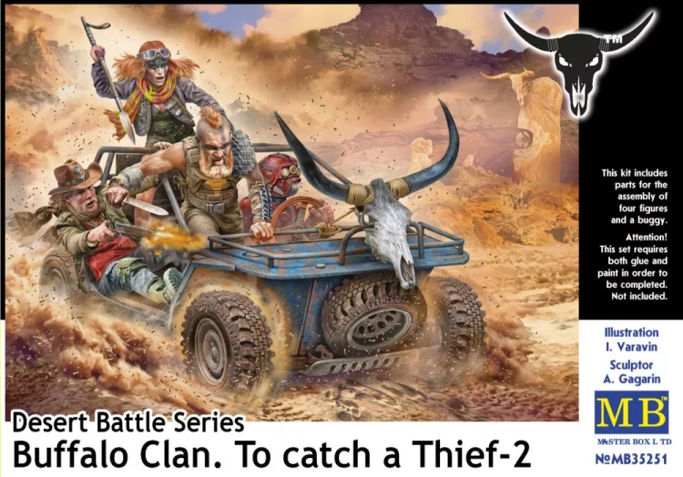 Master Box 35251 Buffalo clan, To catch a Thief 2 (4 fig.&car) 1/35